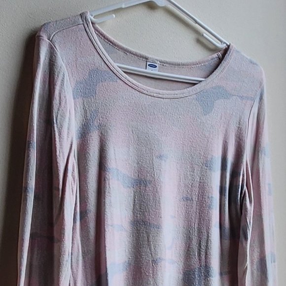 Old Navy Pink/Gray Camo Scoop Neck Jersey Size Small - Picture 2 of 14